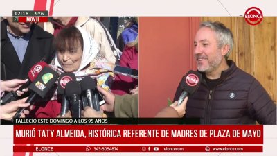 Muri&oacute; Taty Almeida, hist&oacute;rica referente de Madres de Plaza de Mayo
